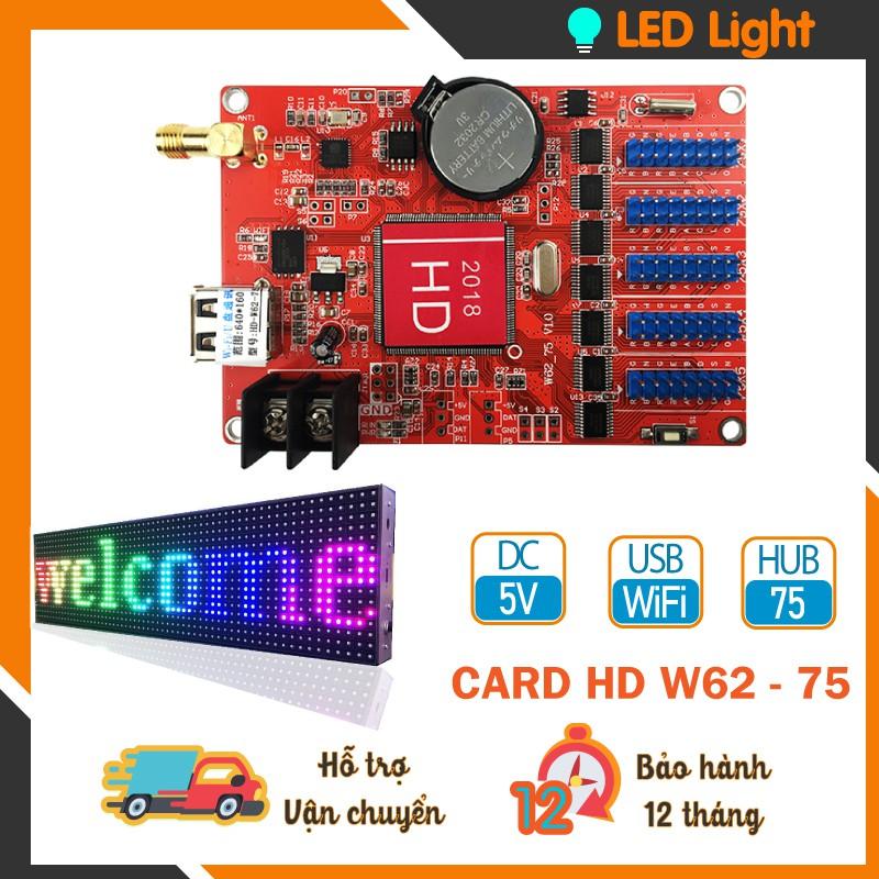 CARD HD W62 - 75. Mạch Wifi điều khiển module LED full color