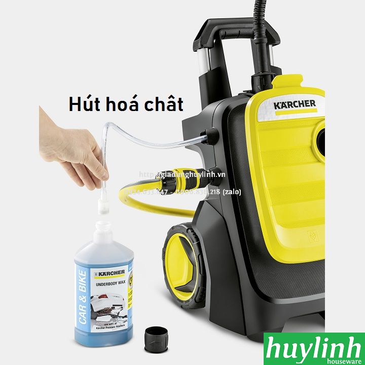 Máy xịt rửa xe cao áp Karcher K5 Compact EU - Sản xuất tại Italy - Motor cảm ứng từ - Hàng chính hãng