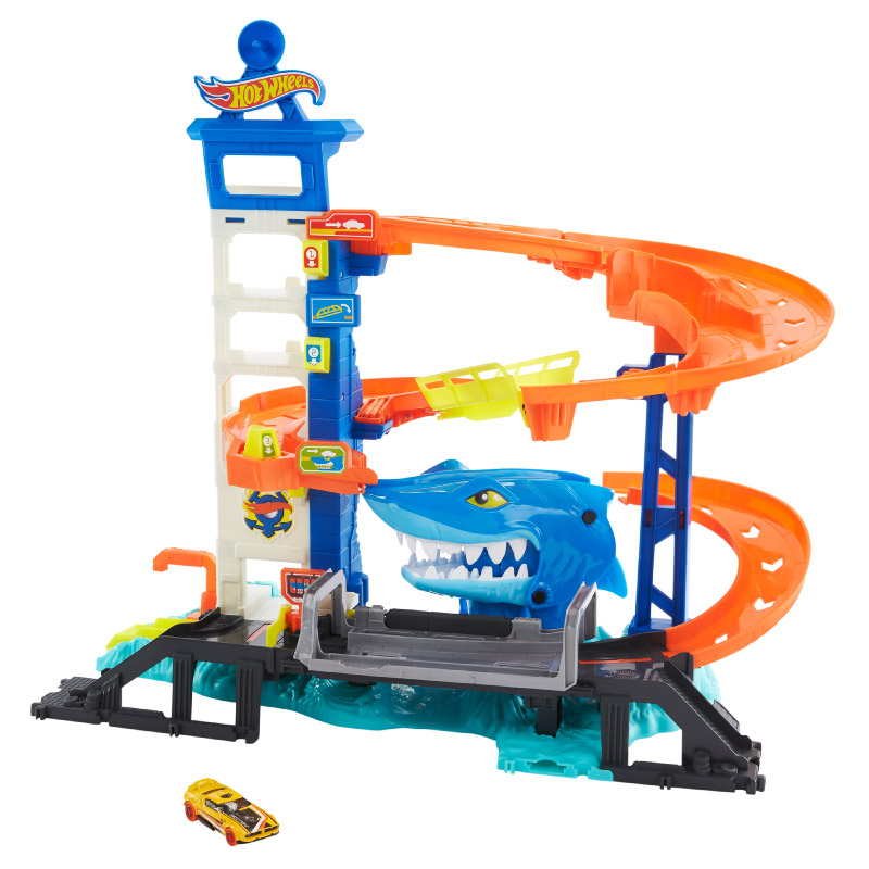 Đồ Chơi HOT WHEELS Mô Hình Hot Wheels Cá Mập Tấn Công HDP06