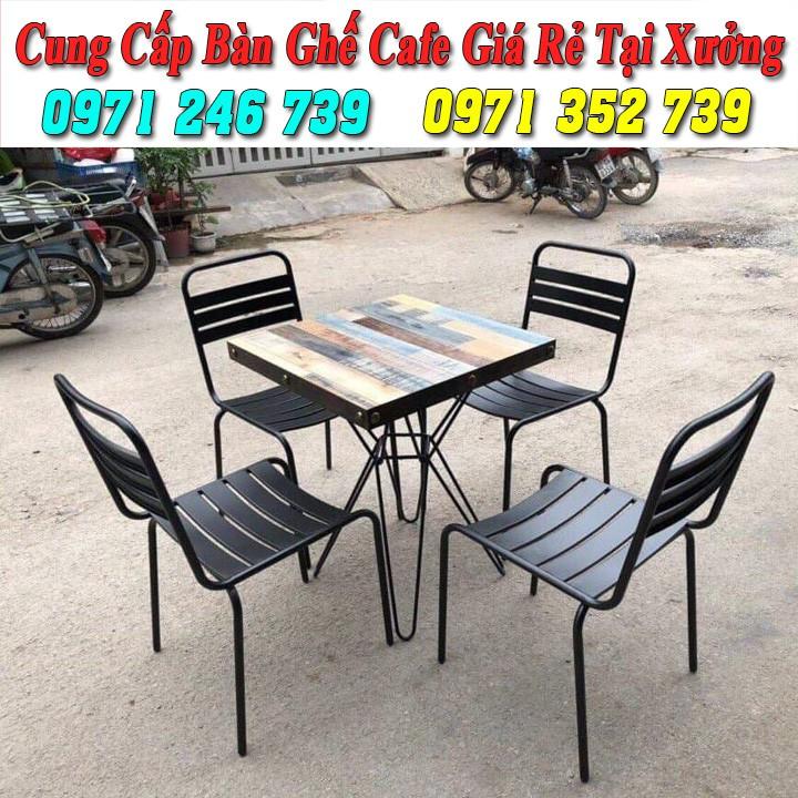 Bàn ghế cafe nhựa giả mây sân vườn