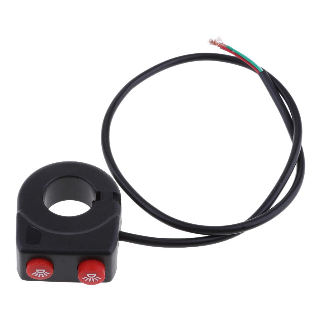 7/8'' 22mm Motorcycle Handlebar On Off Button Headlight Fog Light Switch