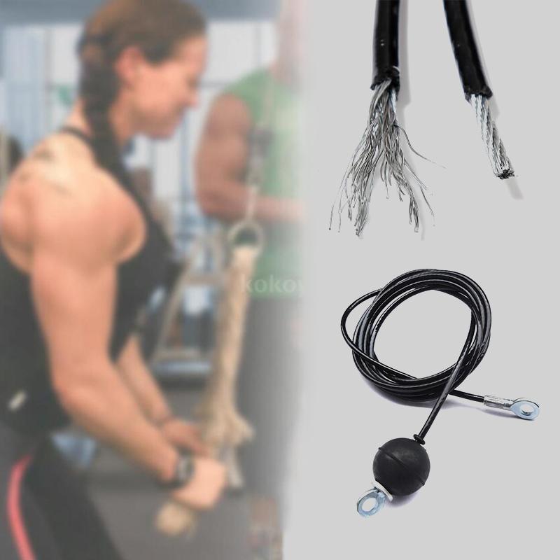 Mới 1,4m/1,8m/2m/2,5m/3M dây tập thể dục dây thép hạng nặng cho máy gia dụng cho máy cáp tập thể dục Phụ kiện ròng rọc φ 5 mm Color: Auburn