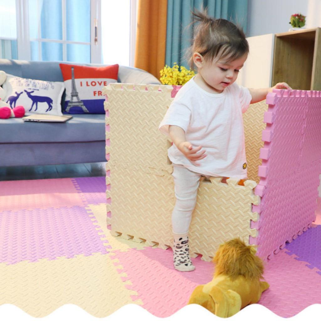Thảm xốp lót sàn vân khế miếng 60x60cm 1cm