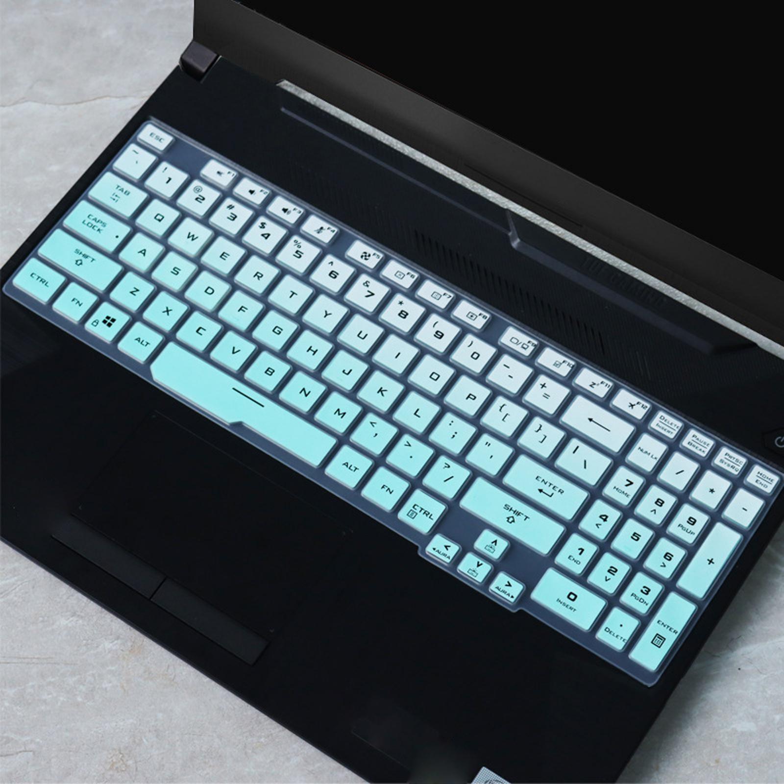 2x Keyboard Cover Thin Universal Silicone Waterproof Keyboard Protector Skin for Fa706Iu