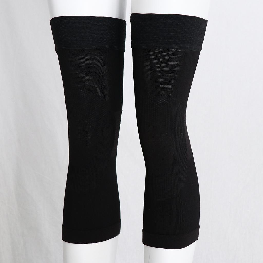 1 Pair Elastic Compression Leg Sleeves Sports Football Basketball Cycling Leg Knee Long Sleeve Socks