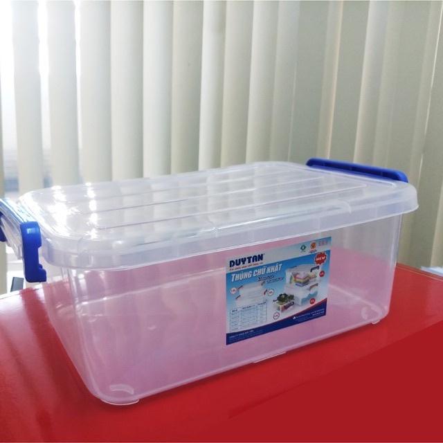 Thùng nhựa trong chữ nhật Duy Tân 10L-15L