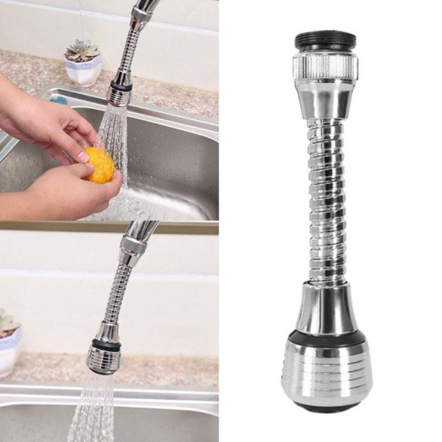 Vòi rửa tăng áp inox xoay 360 độ thông minh