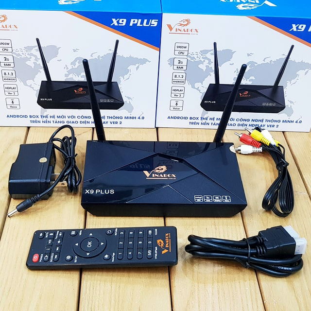 Android TV Box Vinabox X9 Plus New Model (RAM2GB/ ROM 16G)- Hàng Chính Hãng