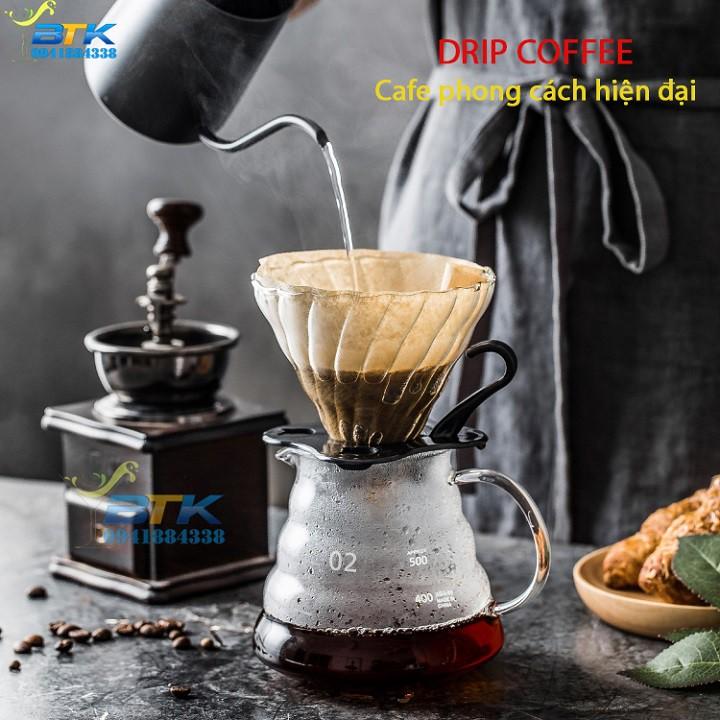 Bộ Bình Pha Cà Phê Drip Coffee V60 600ML