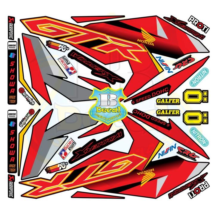 Tem rời xe winner X đỏ đen