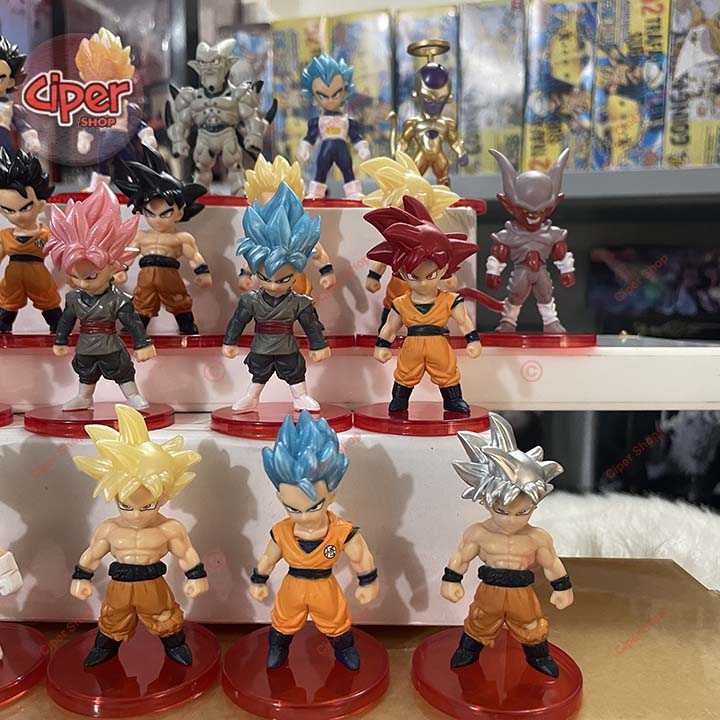 Set 21 Mô hình nhân vật Dra gon Ball Chibi - Figure Dra gon Ball Set 21 Mini