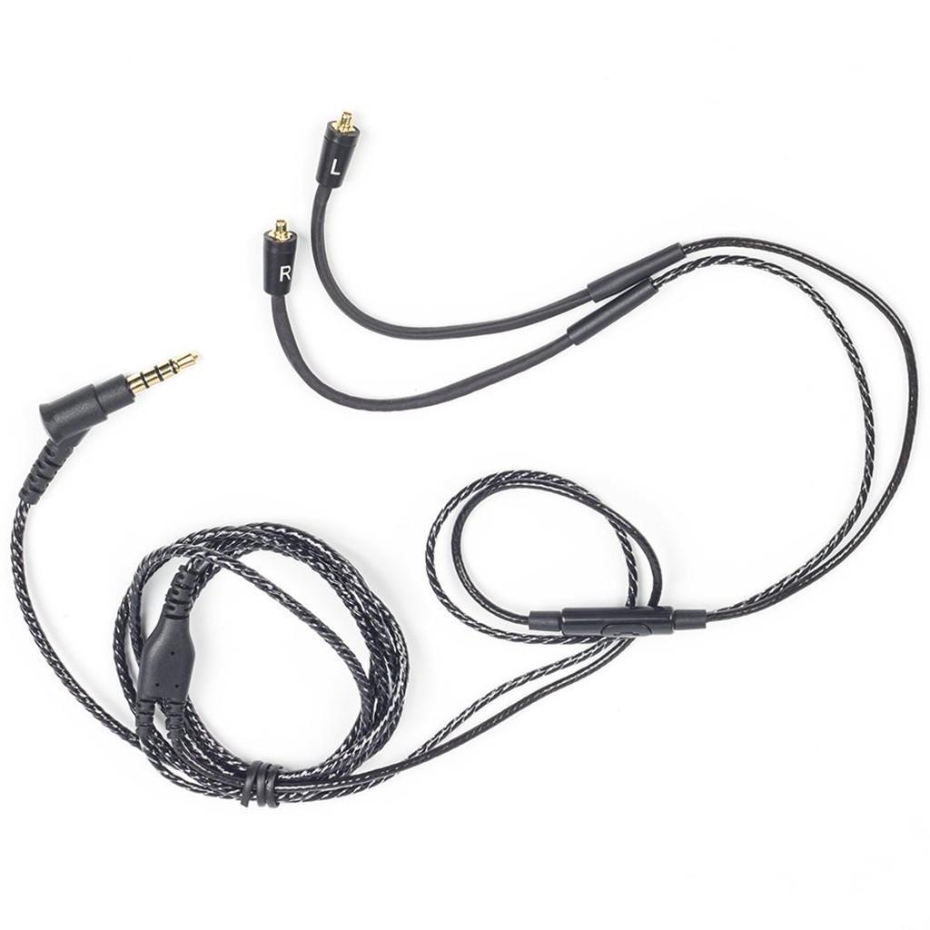 Detachable Earphone Cable , Replacement Upgrade Audio Cable Cord with Mic Function for Shure SE215 SE315 SE425 SE535 UE900