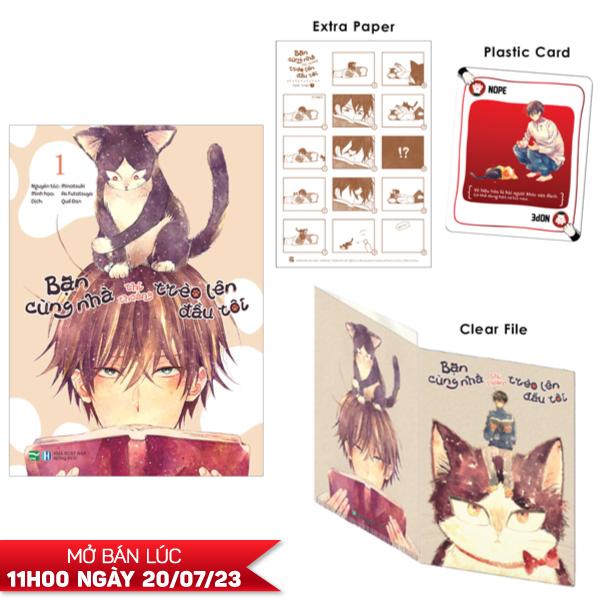 Bạn Cùng Nhà Thi Thoảng Trèo Lên Đầu Tôi – Tập 1 – Bản Đặc Biệt – Tặng Kèm Plastic Card Mèo Nổ  Extra Paper  Clear File