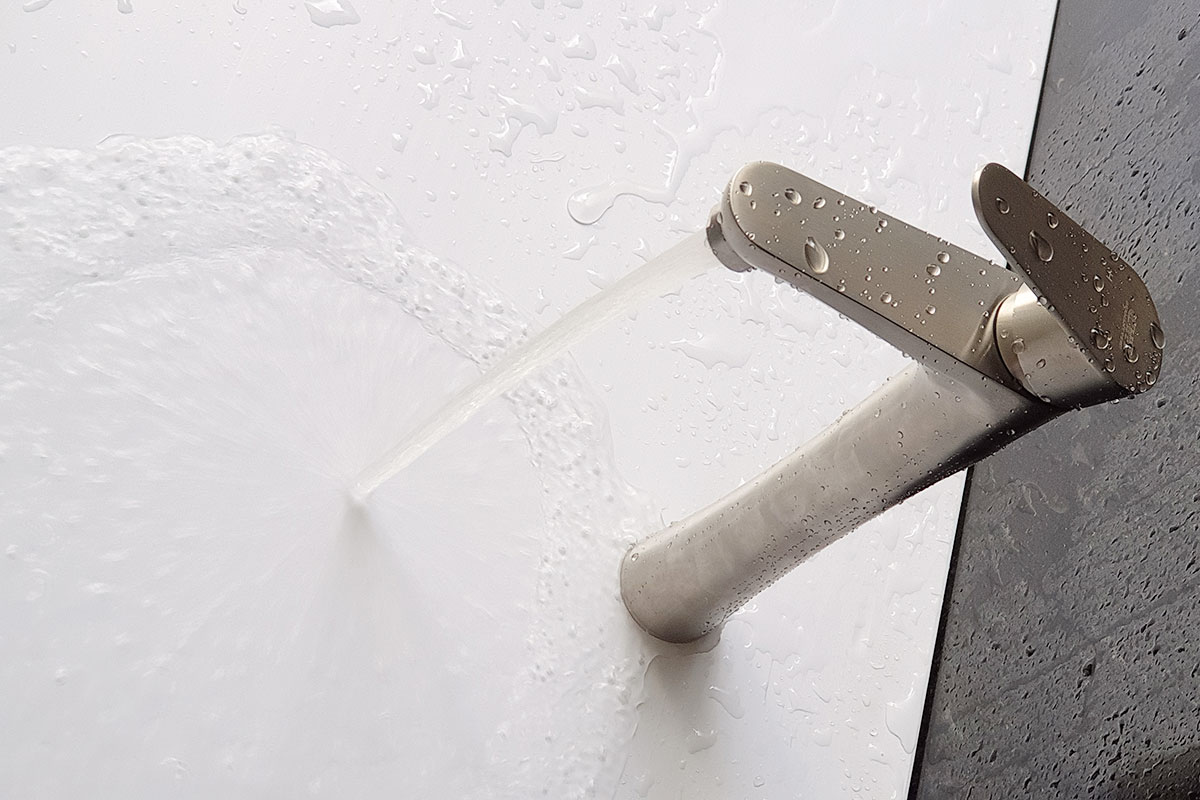 Vòi lavabo điếu nóng lạnh, Inox SUS 304 Eurolife EL-T023