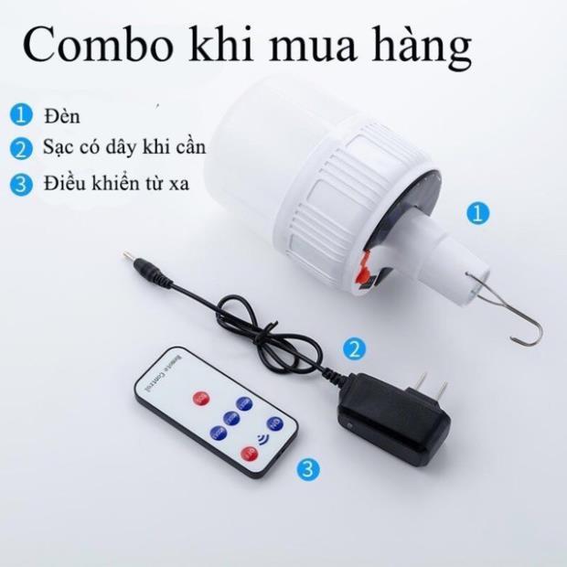 Đèn Led Năng Lượng Mặt Trời, Có Kèm Sạc Tích Điện Nhiều Chế Độ Sáng Khác Nhau, Kèm Điều Kiển Từ Xa,