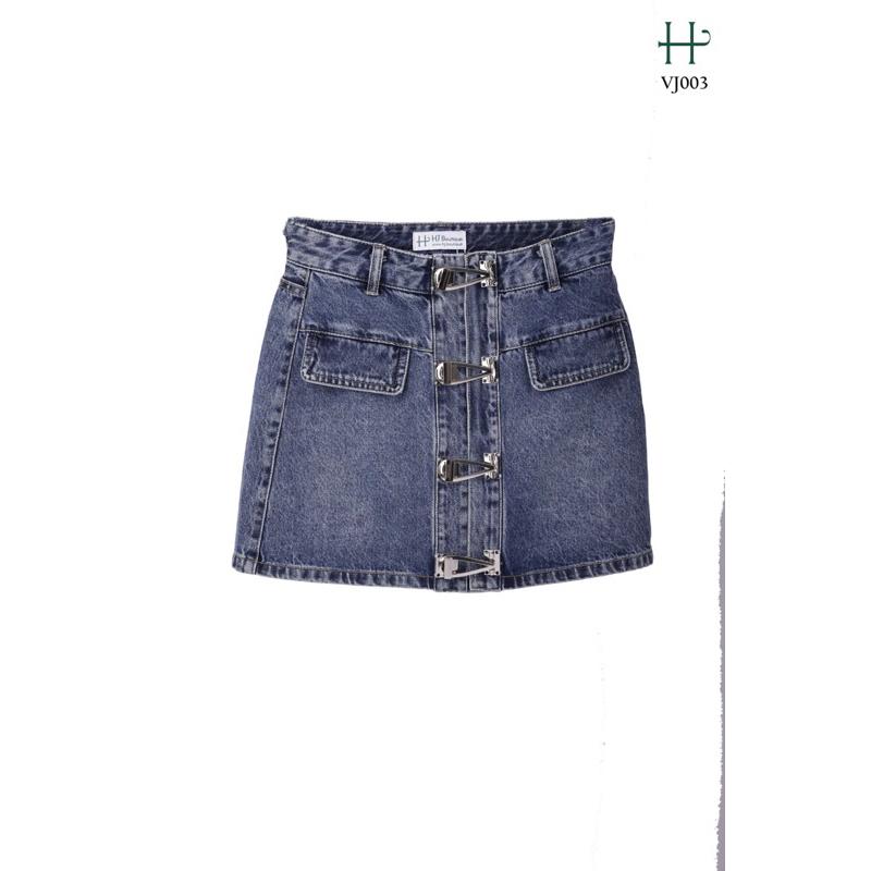 Chân váy Jeans phá cách -VJ03 - Xanh Jeans