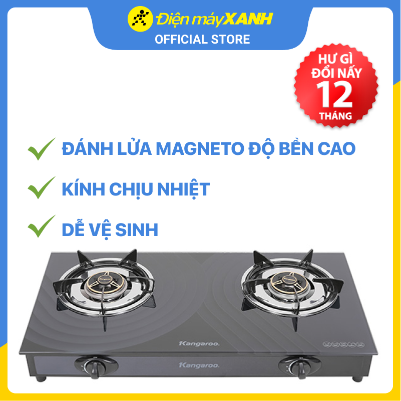 Bếp ga đôi Kangaroo KG519M - Hàng chính hãng