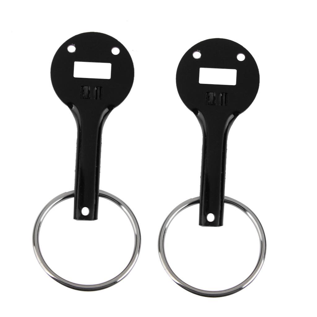 Hood Pin Black+Silver Racing Lock Kit Set Pair