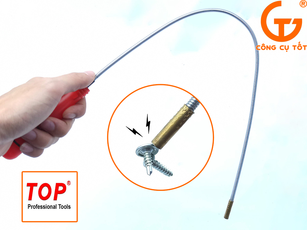 Cần hít ốc lò xo lực hút 0.5kg dài 59cm TOP
