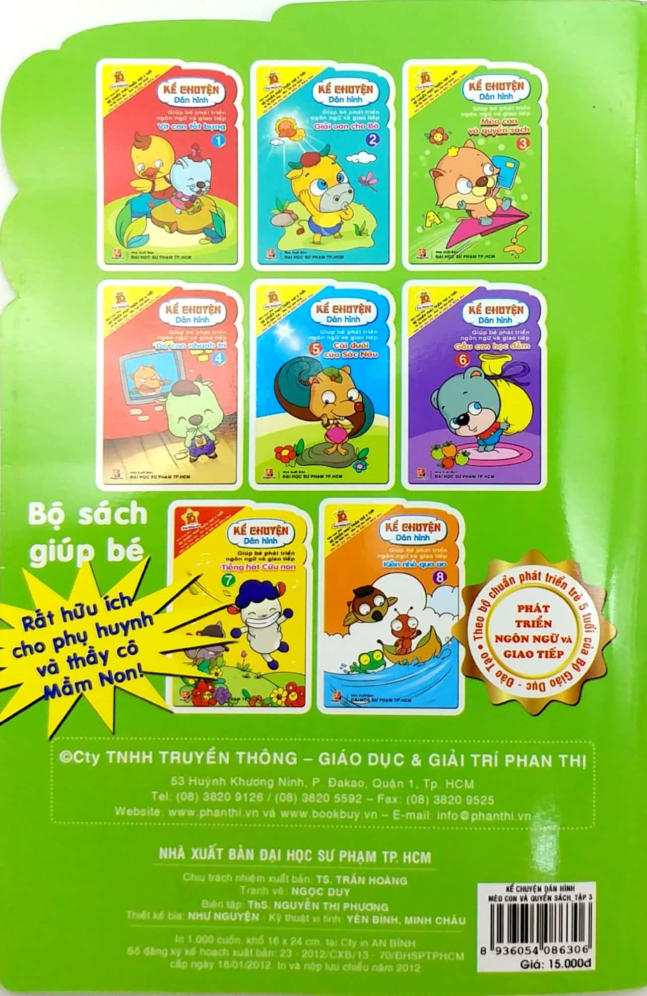 Kể Chuyện Dán Hình 3 - Mèo Con Và Quyển Sách