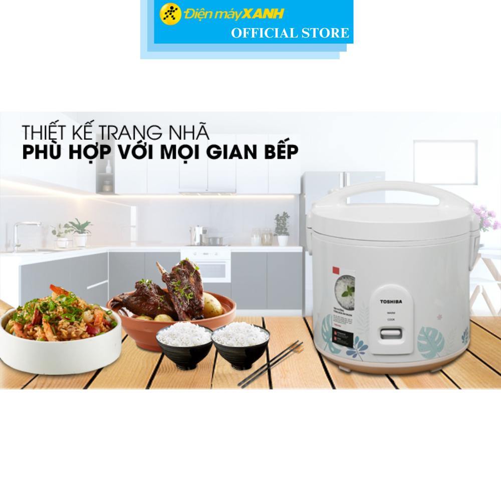 Nồi cơm nắp gài Toshiba 1.8 lít RC-18JH2PV(B) Hàng Chính Hãng