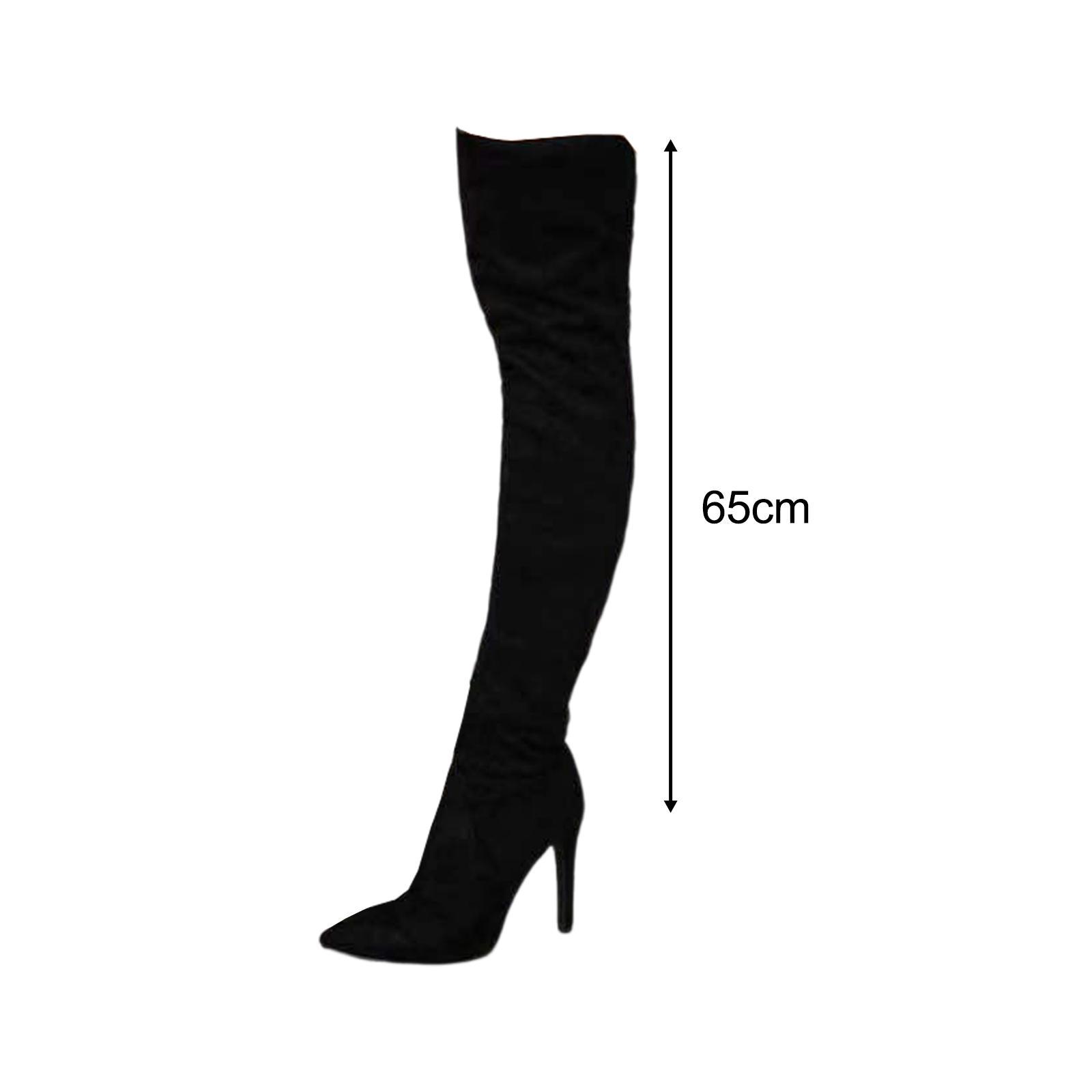 Over The Knee Boots for Female High Heel Long Boots for Shopping Outside Home Valentine'S Day Gifts