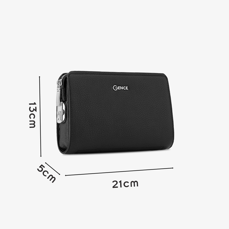Ví Cầm Tay Nam Gence Da Bò Cao Cấp Khóa Số RB07