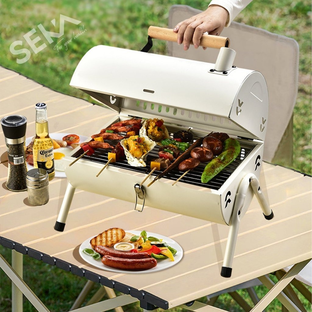 Bếp Nướng Than Hoa Seka SK3640 Cao Cấp Kèm Vỉ Nướng, Lò Nướng Đa Năng Gấp Gọn Mang Đi Du Lịch, Dã Ngoại - hàng chính hãng