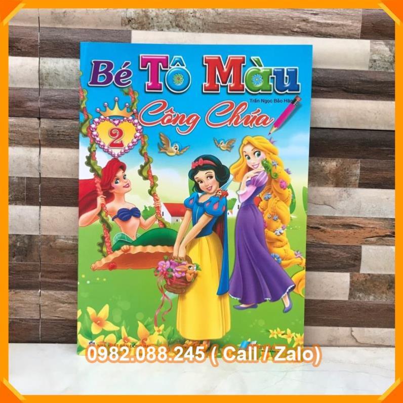BÉ TẬP TÔ MÀU CÔNG CHÚA