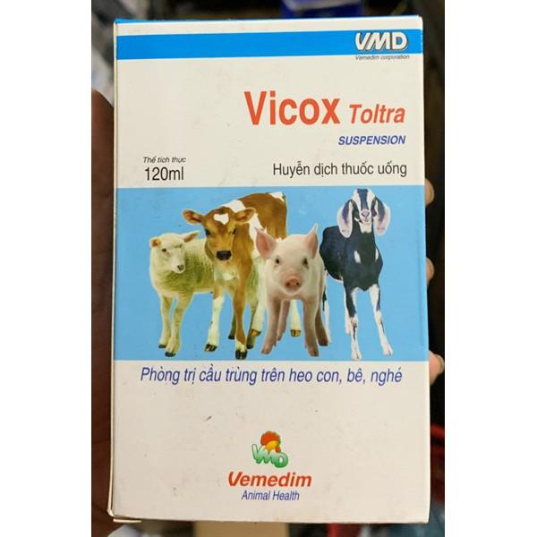 CẦU TRÙNG VICOX TOLTRA LỌ 20ML-120ML