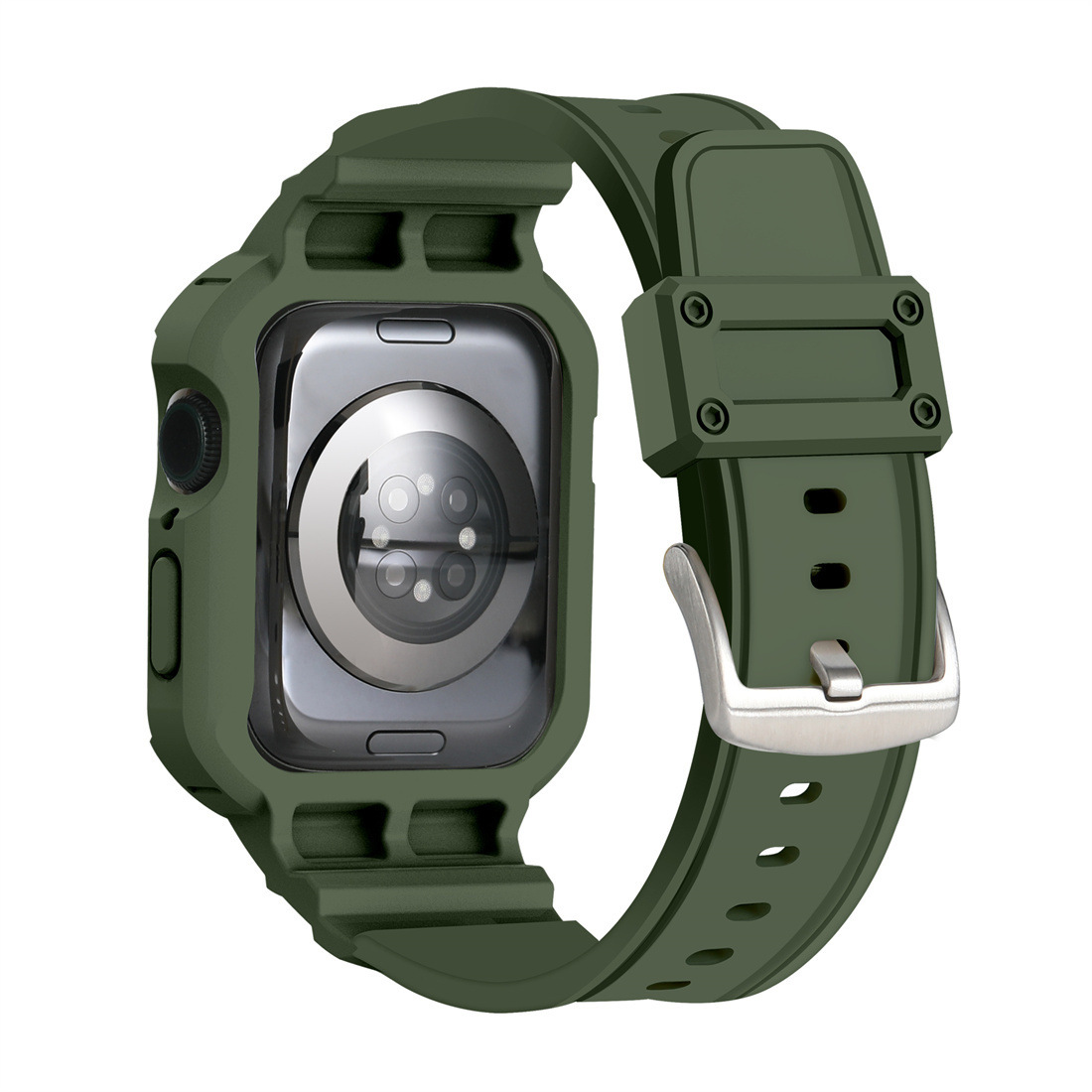 Ốp Case Kèm Dây Đeo Kiểu Gshock Kai dành cho Đồng Hồ Apple Watch- Hàng Chính Hãng