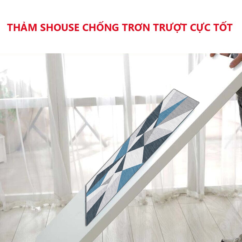 Thảm Lau Chân TCS SHOUSE phòng khách phòng tắm ngủ đế chống trơn trượt siêu thấm hút nước cao cấp sang trọng