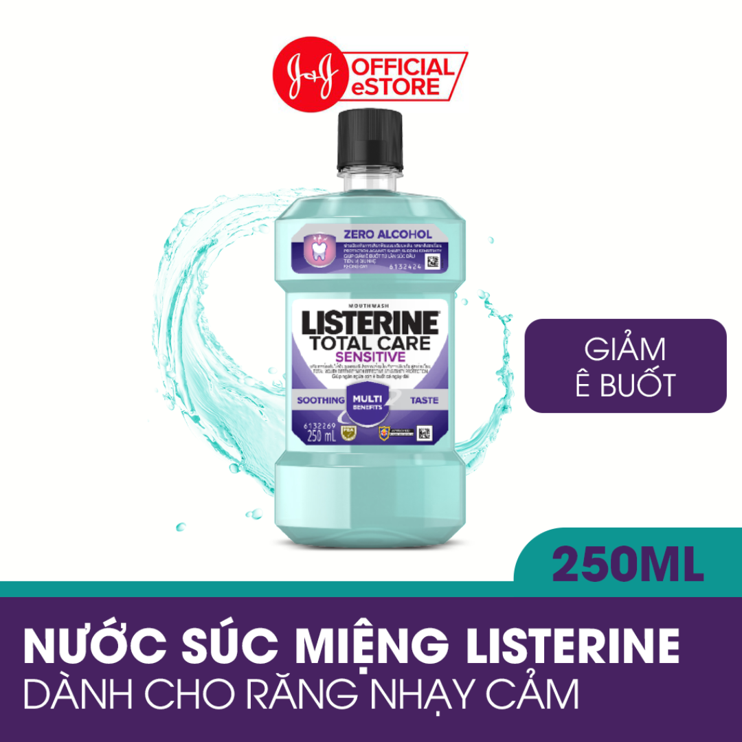 Nước súc miệng chăm sóc toàn diện Listerine Total Care Mouthwash 250ml