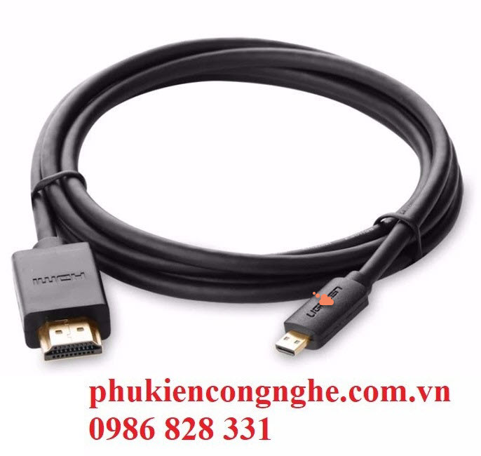 Cáp chuyển Micro HDMI to HDMI dài 1.5m Ugren 30102