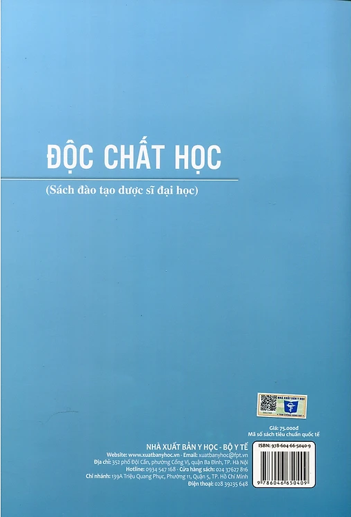 BENITO - Độc chất học (Sách đào tạo dược sĩ đại học)