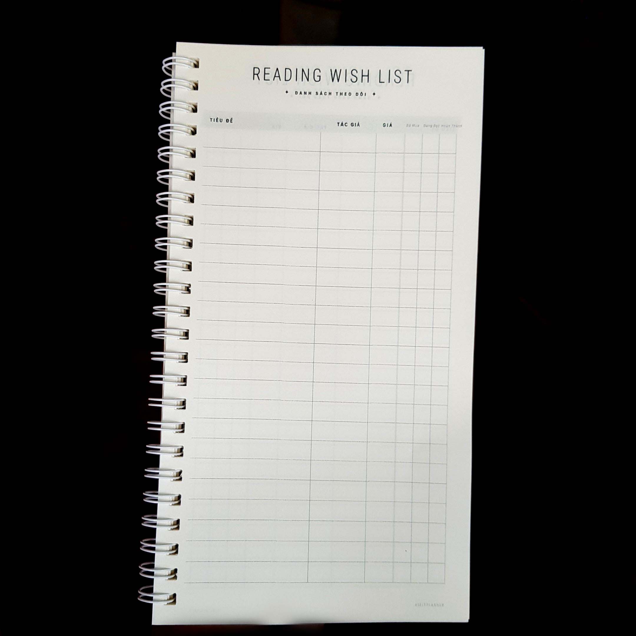 Sổ tay Self Planner đọc sách - Giúp bạn đặt mục tiêu đọc sách, ghi nhớ nội dung cuốn sách