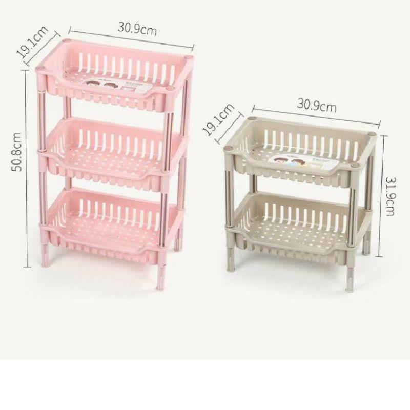 Kệ chữ nhật đựng gia vị nhựa 3 tầng, nhựa để đồ đa năng ,đựng gia vị trong tủ bếp,để đồ