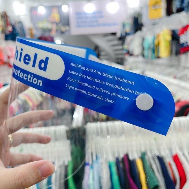 SIÊU SALE Tấm chống giọt bắn chống bụi , kính chống dịch mềm mại dễ sử dụng Face shield SIÊU SALE