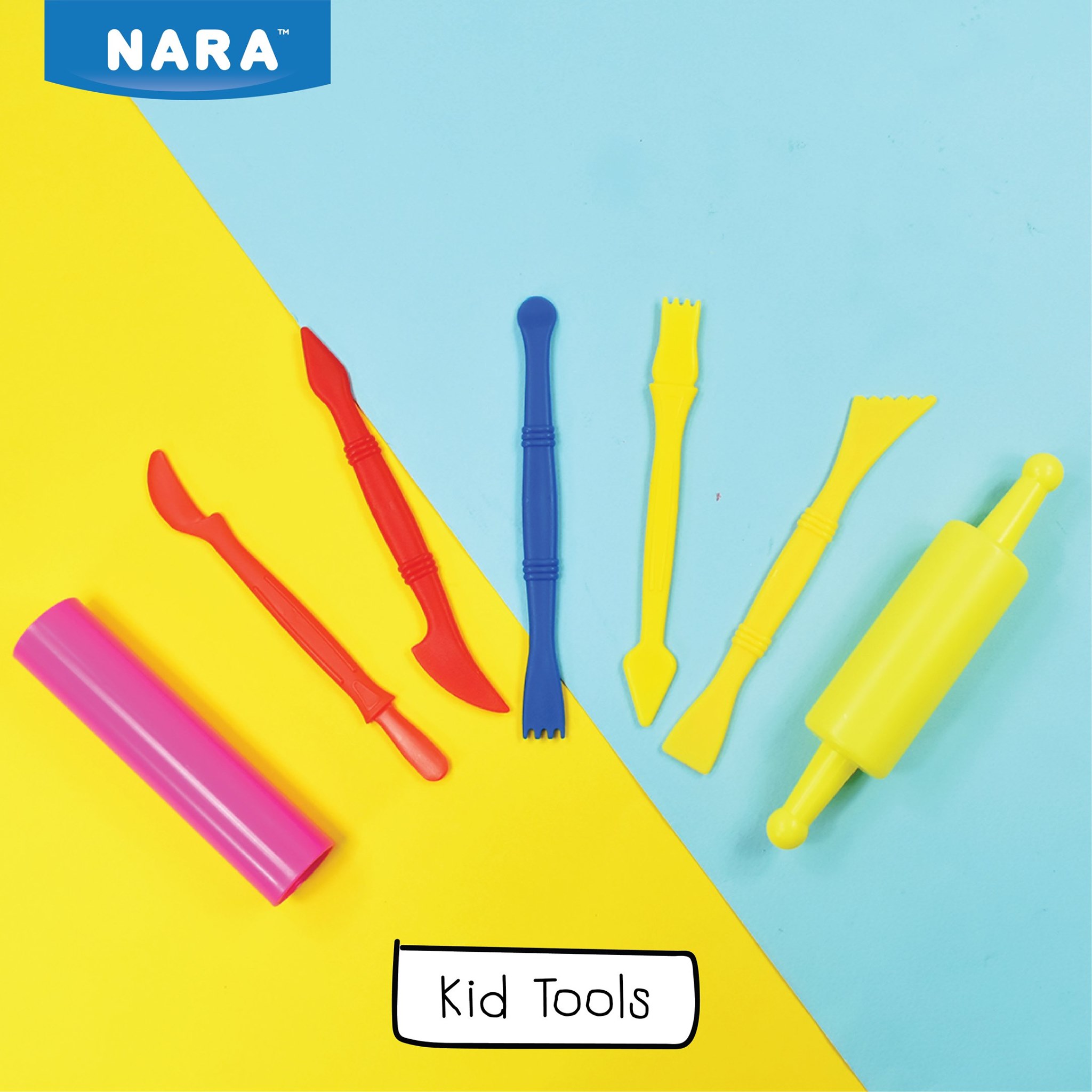 BỘ 5 DAO CẮT BỘT NẶN, ĐẤT SÉT NARA KIDS-TOOLS