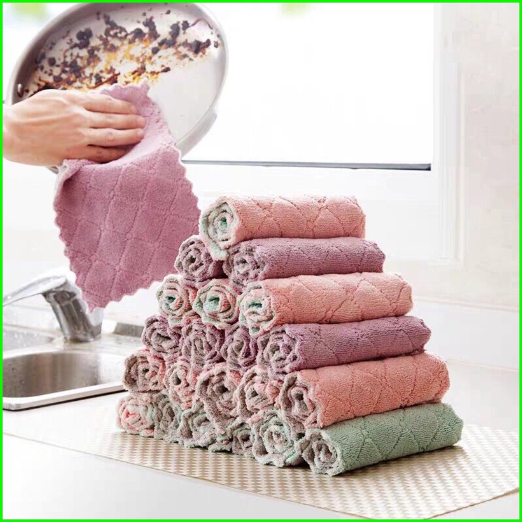 COMBO 3 KHĂN LAU BẾP CHỐNG DÍNH DẦU MỠ