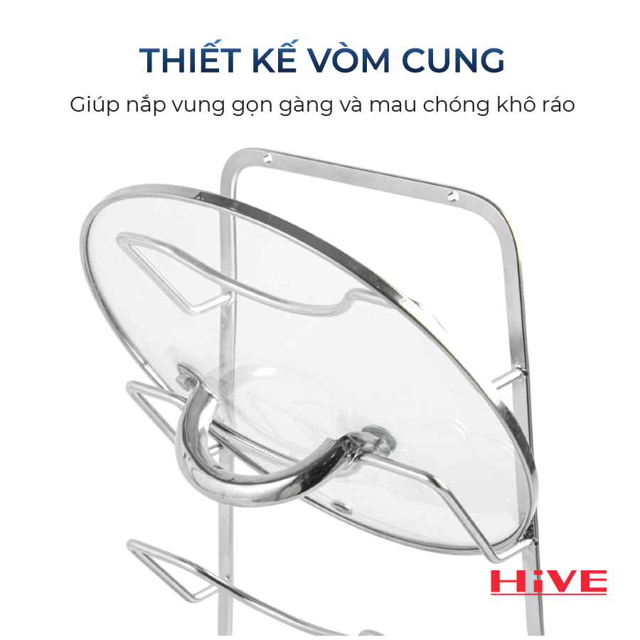 Kệ úp nắp vung treo tường HiVE inox 304