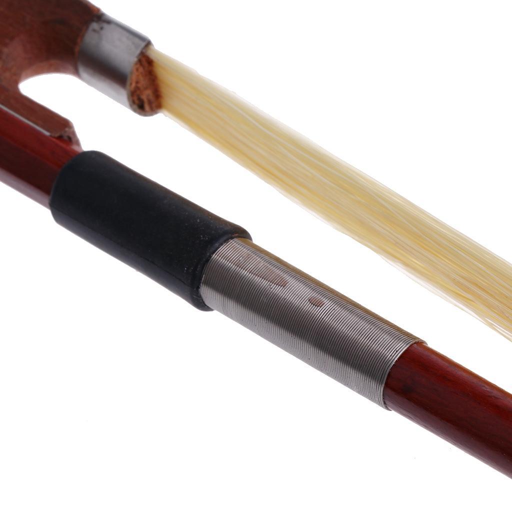 Rosewood 1/4 Violin Bow with Bow Practice Holder Fiddle Teaching Aid Correct
