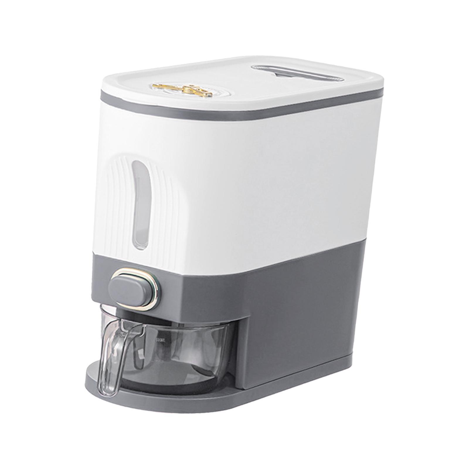 Rice Dispenser Container Sealed Moistureproof Rice Bucket for Grain Dry Food