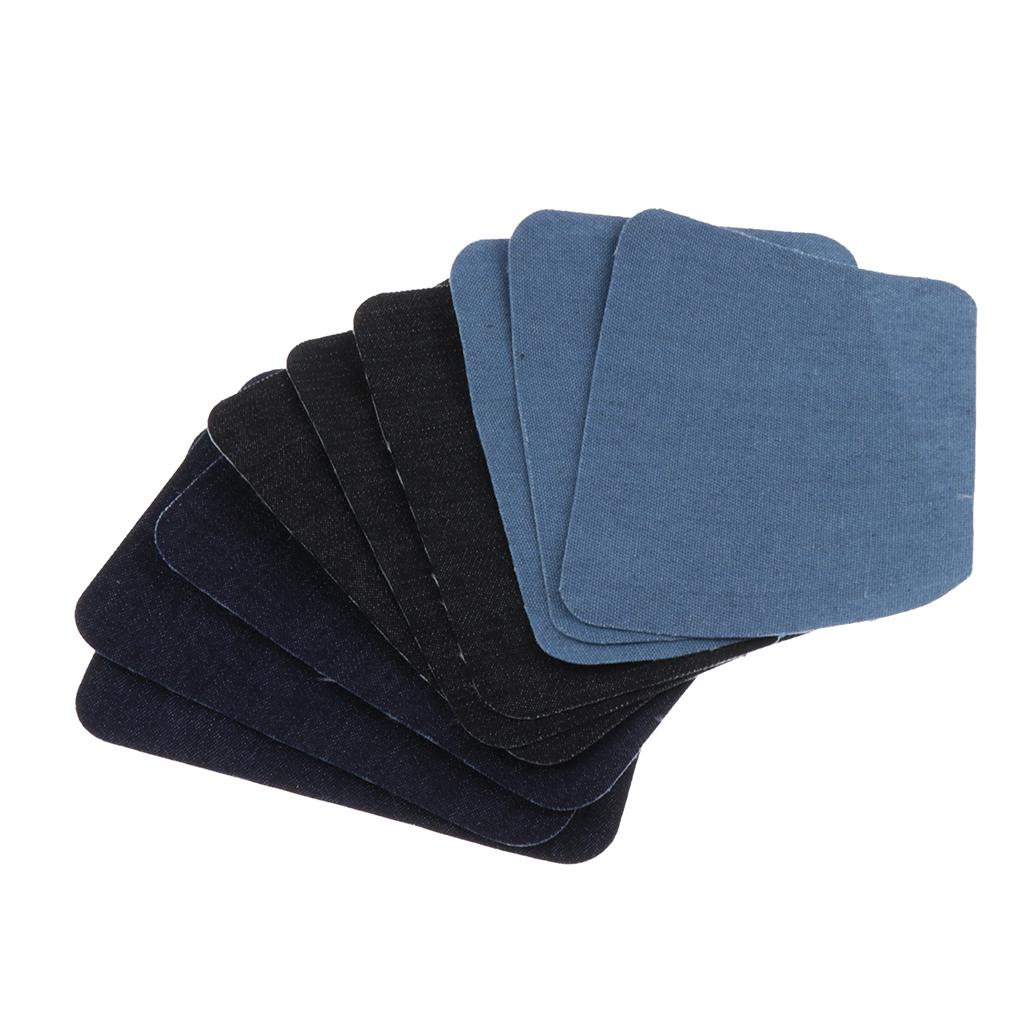 3 Đôi)-trên Khuỷu Tay Đầu Gối Jean Denim Miếng Dán Cho Sửa Chữa Trang Trí Táo