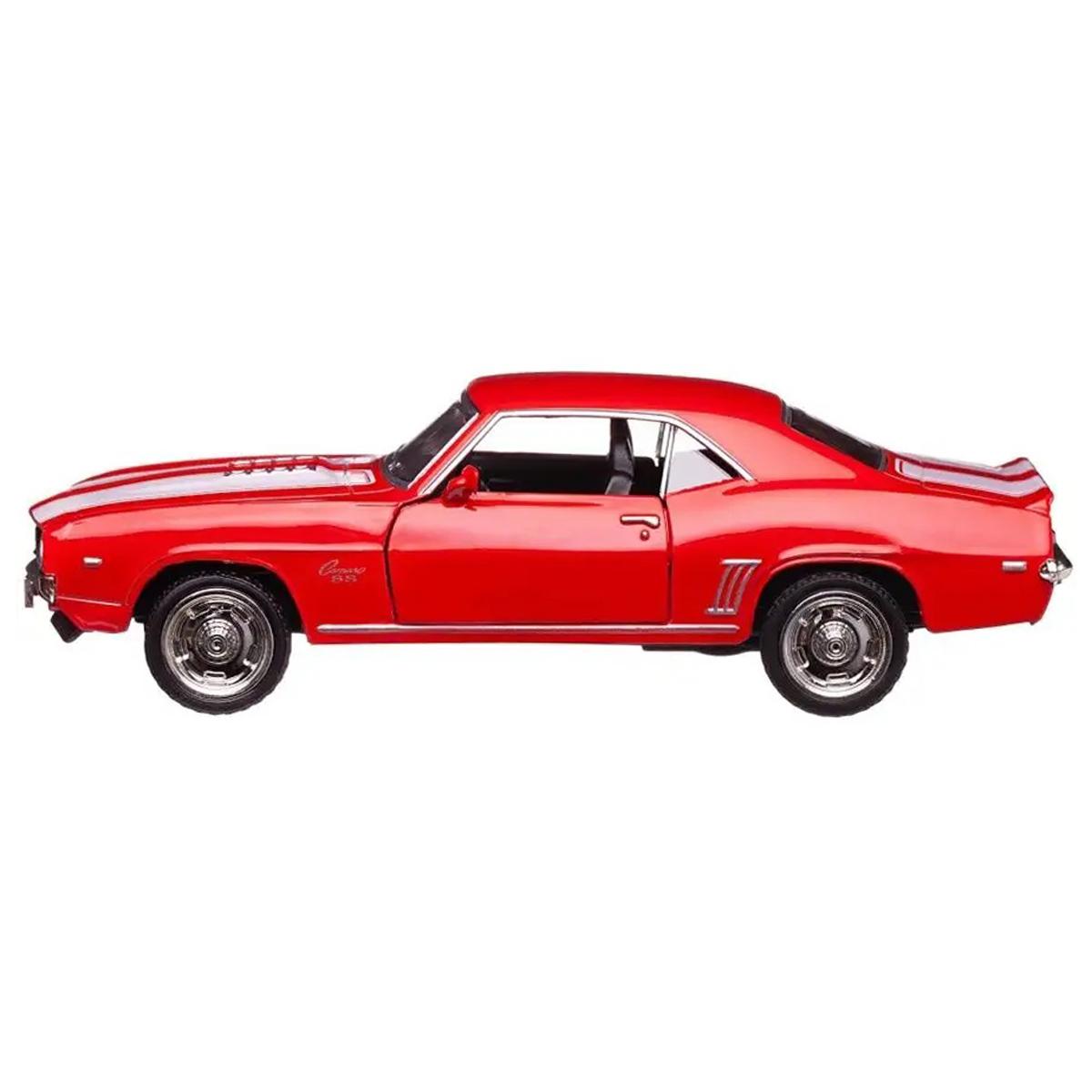 Đồ Chơi Mô Hình Siêu Xe Đua - Chevrolet Camaro SS 1969 Chạy Trớn - RMZ City 554026 - Màu Đỏ