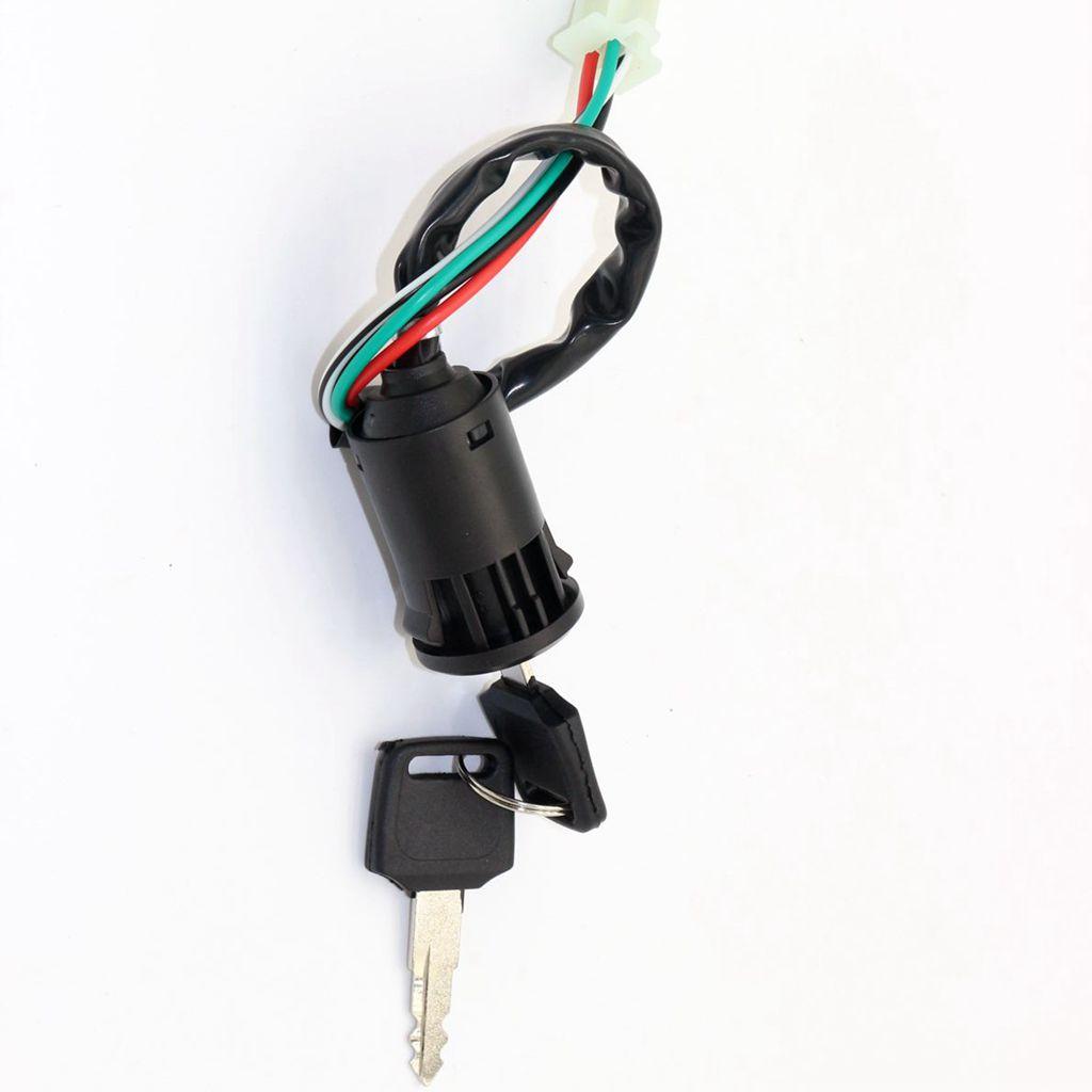 2X Ignition Switch with 4 Wire Ignition Lock, 2 Keys for 50/110/125 / 250cc ATV