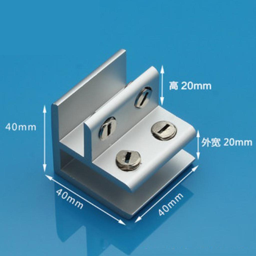 8xAdjustable Glass Clamp Clip Glass Bracket Holder 8mm-12mm No Need Drill A