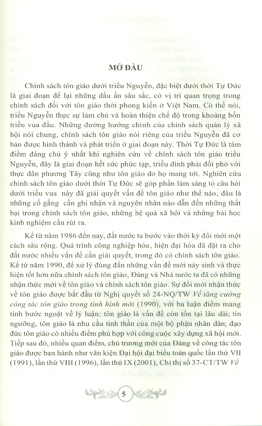 Chính Sách Tôn Giáo Thời Tự Đức (1848-1883)