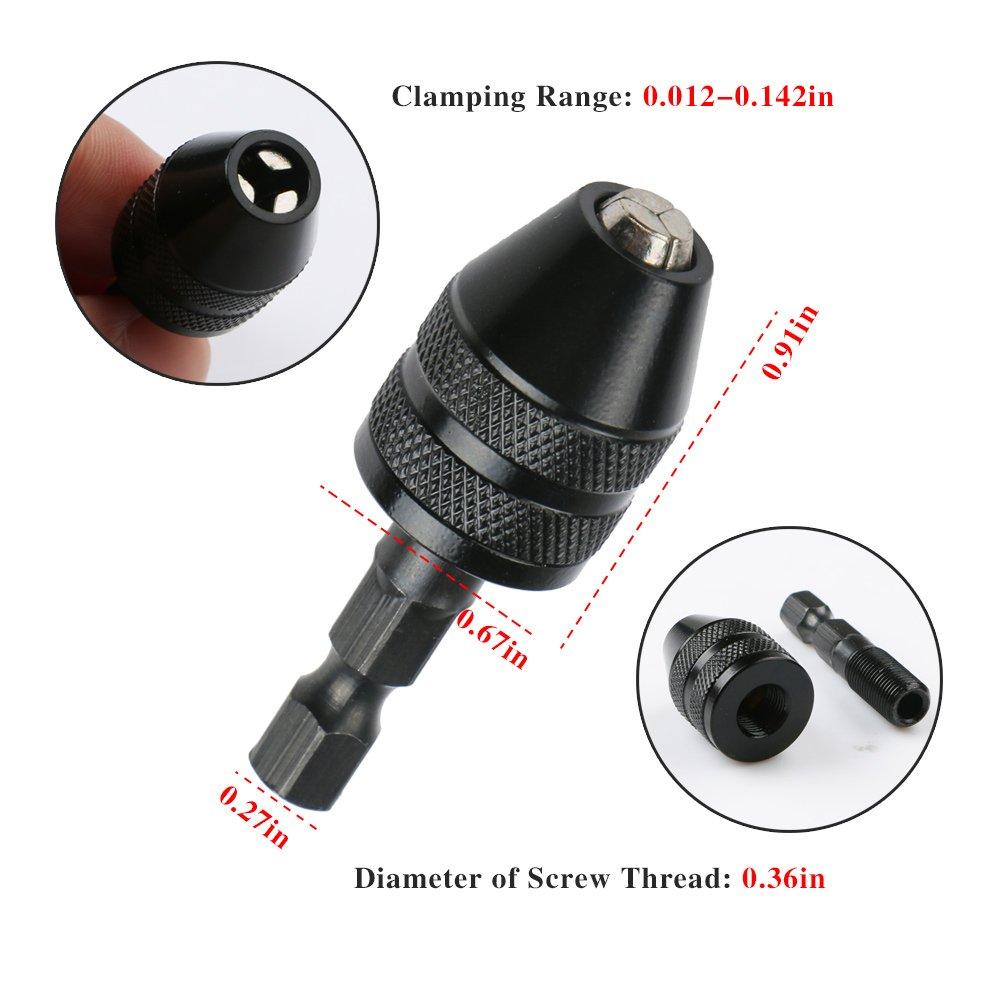 Đầu Kẹp Mũi Khoan không khóa Siêu Nhỏ 0.3mm đến 3.6mm