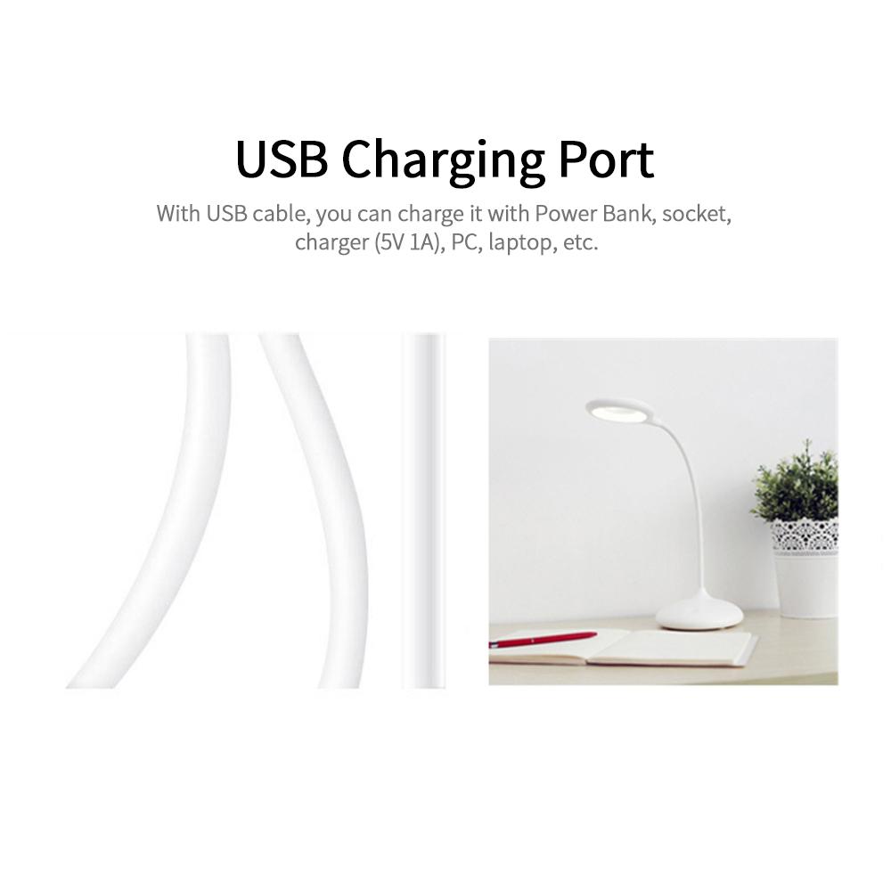 Đèn điều khiển cảm ứng để bàn, sạc USB, tốt cho mắt, ánh sáng tự nhiên 3 mức độ